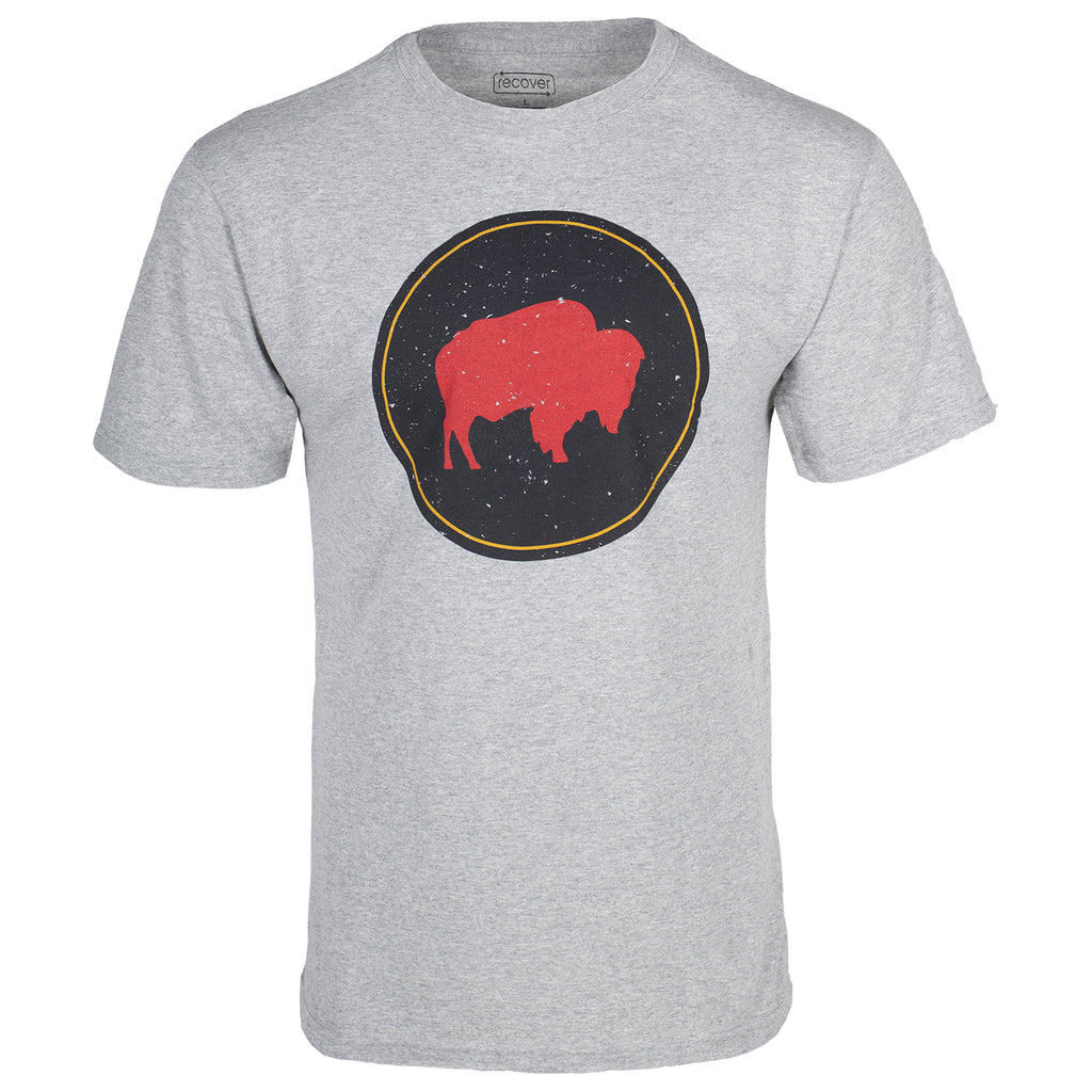 impuls Træde tilbage Thriller Men's Bison Patch T-Shirt | Upcycled Cotton Tee | Mountain Khakis