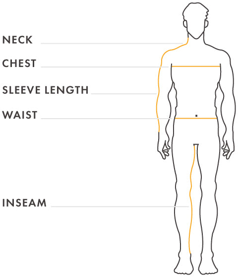 Size Guide, Men's Pants