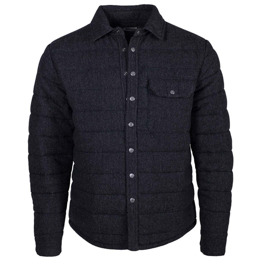 Archer Herringbone Shirtjac laydown